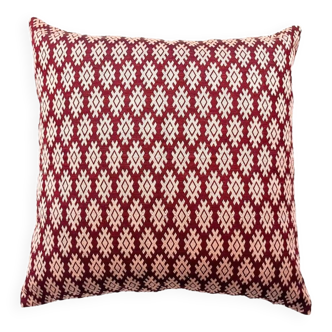 Coussin Kachin bordeaux