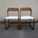Paire de chaises Baumann traîneau