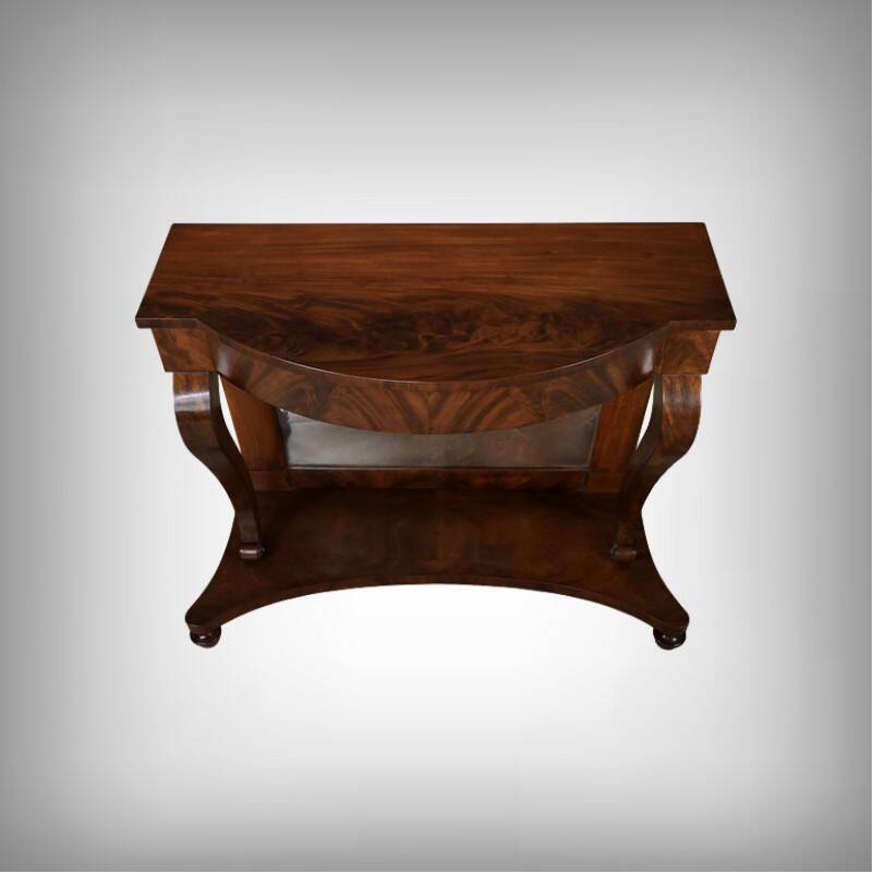 Mahogany console, Restoration period – first part of the 19th century.