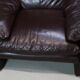 Pair of Maralunga leather armchairs by Vico Magistretti for Cassina, 1974