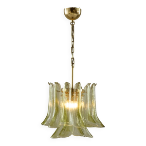 chandelier en laiton - verre murano