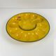 Ceramic yellow egg plate/display with hen, 20th century