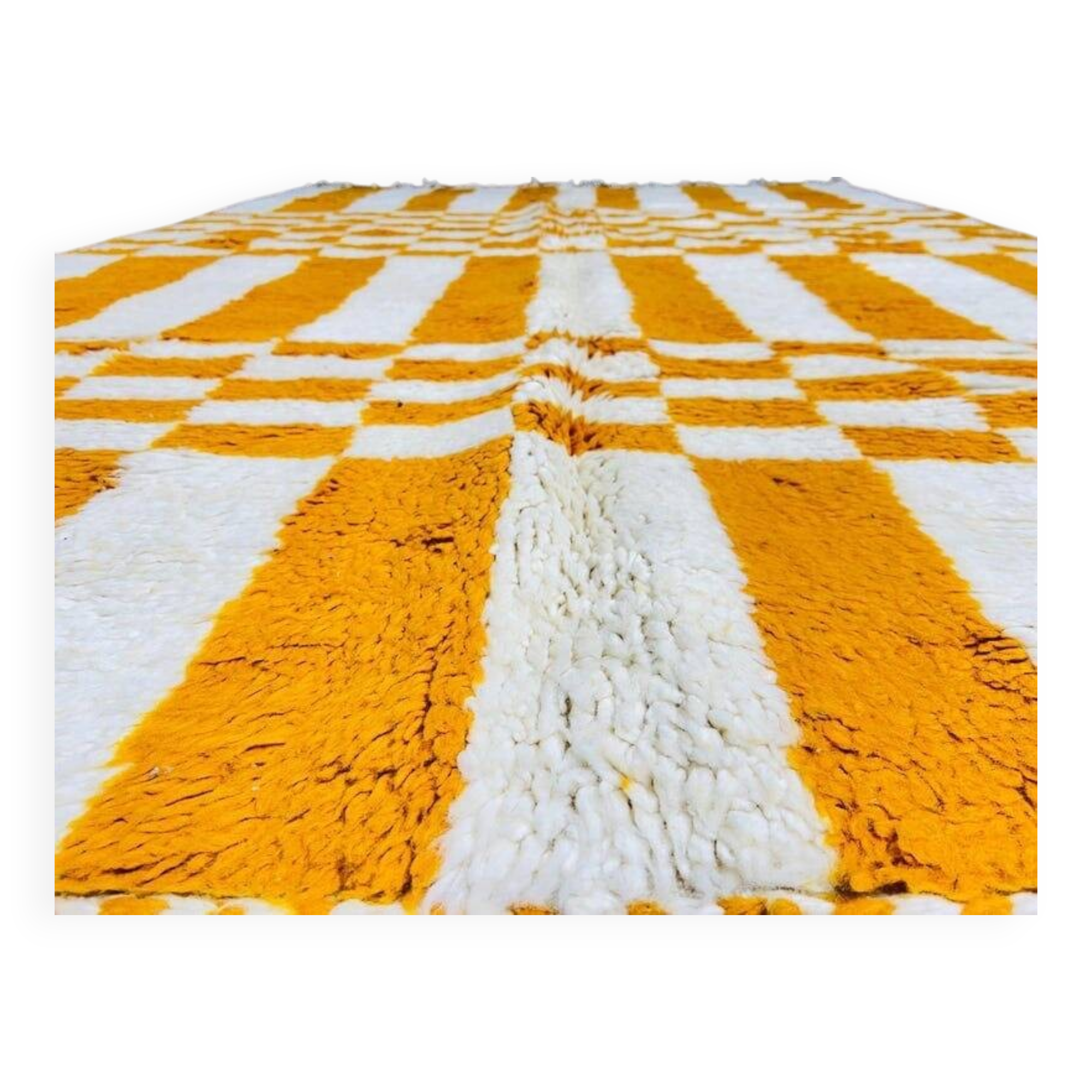 Large natural wool Beni Ouraine rug