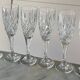 6 crystal flutes from Slovakia.
