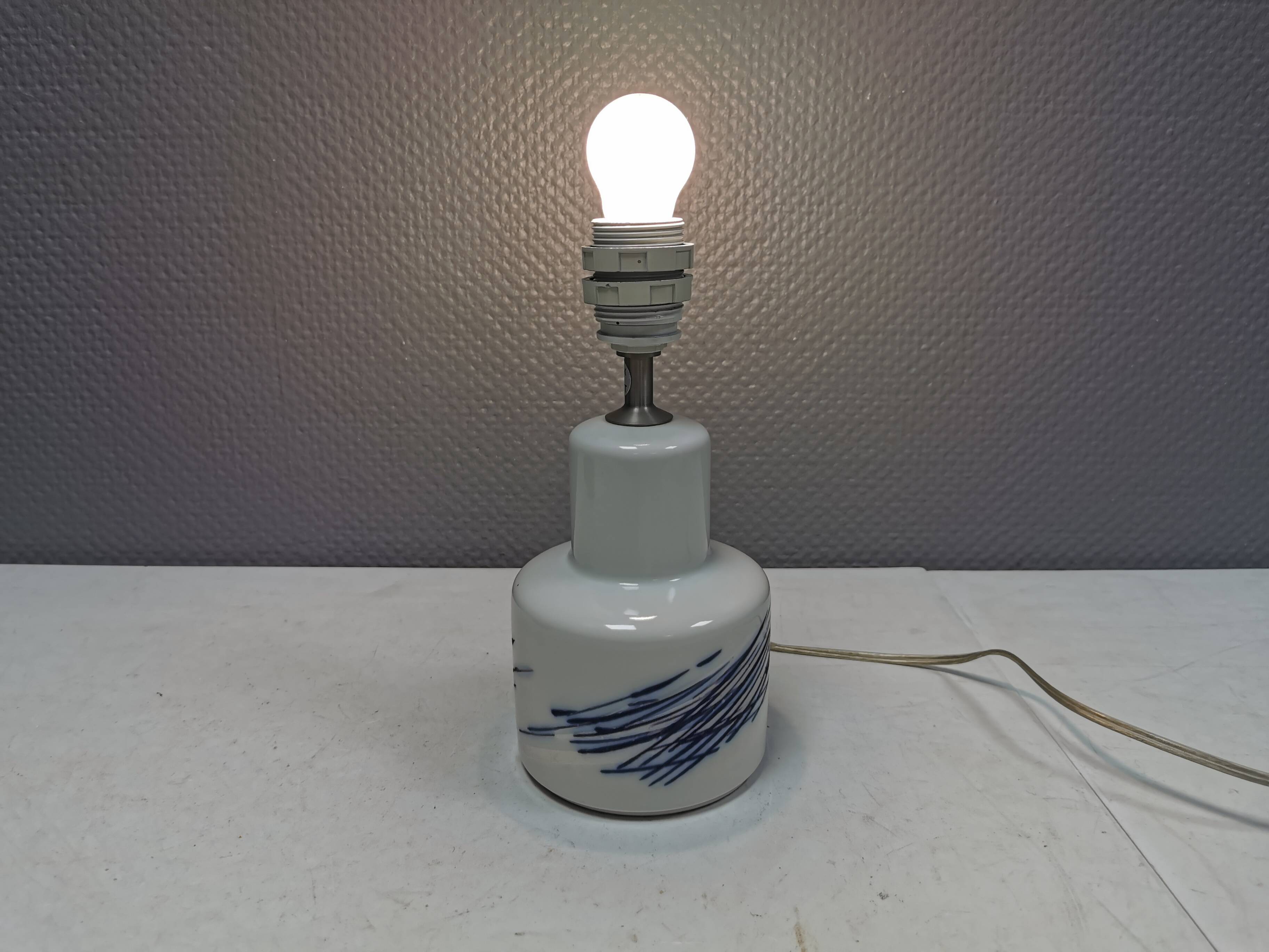 Royal Copenhagen Avena porcelain table lamp no. 22792, designed by Ivan Weiss (IW)