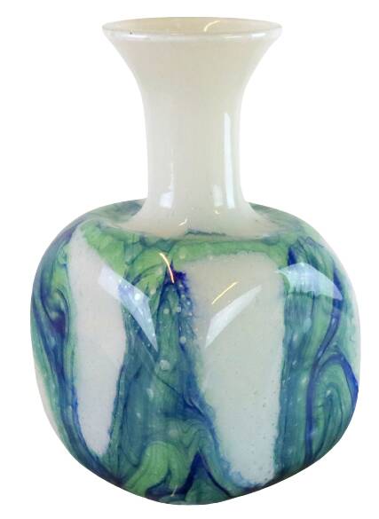 Glass vintage vase 'Ondata'