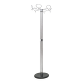 Minimalist Plated Metal Coat Rack by Valenti, Italy