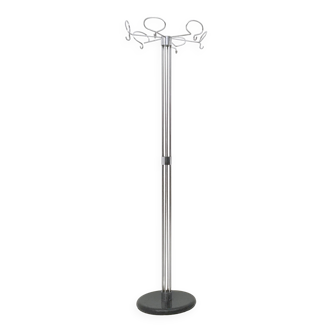 Portemanteau minimaliste en métal plaqué par Valenti, Italie