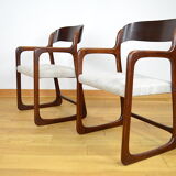 Set of 2 Armchairs Baumann Sled 1960