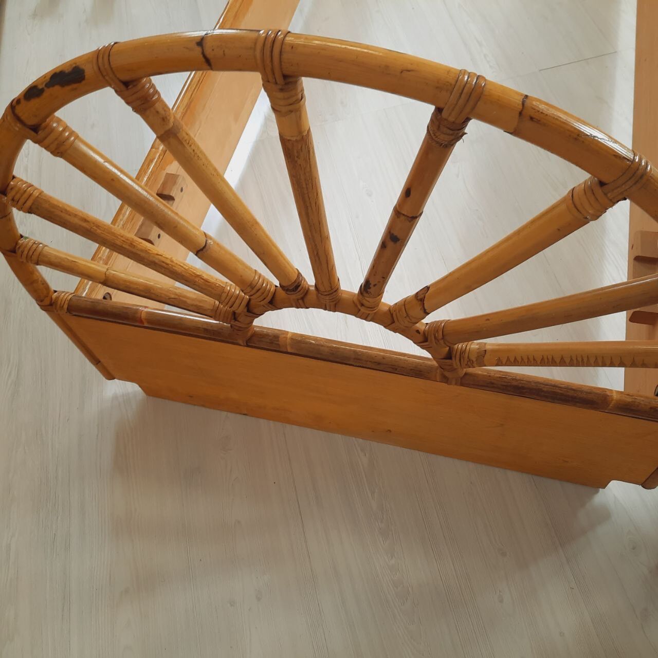 Vintage bamboo bedroom, Dal vera, wicker