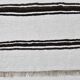 White Brown Striped Turkish Runner Rug, 70x310Cm