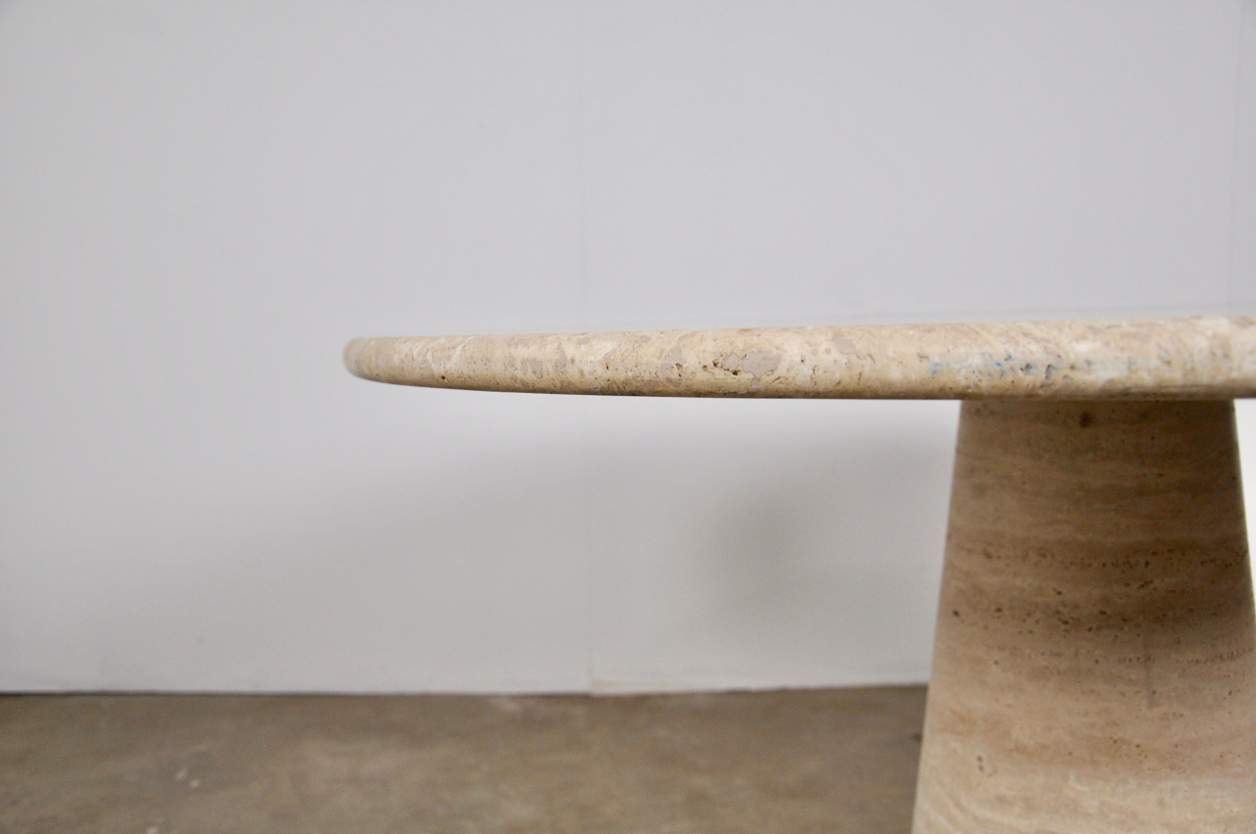 Travertine table 1960s