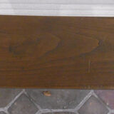 Chapel bench in chestnut wood