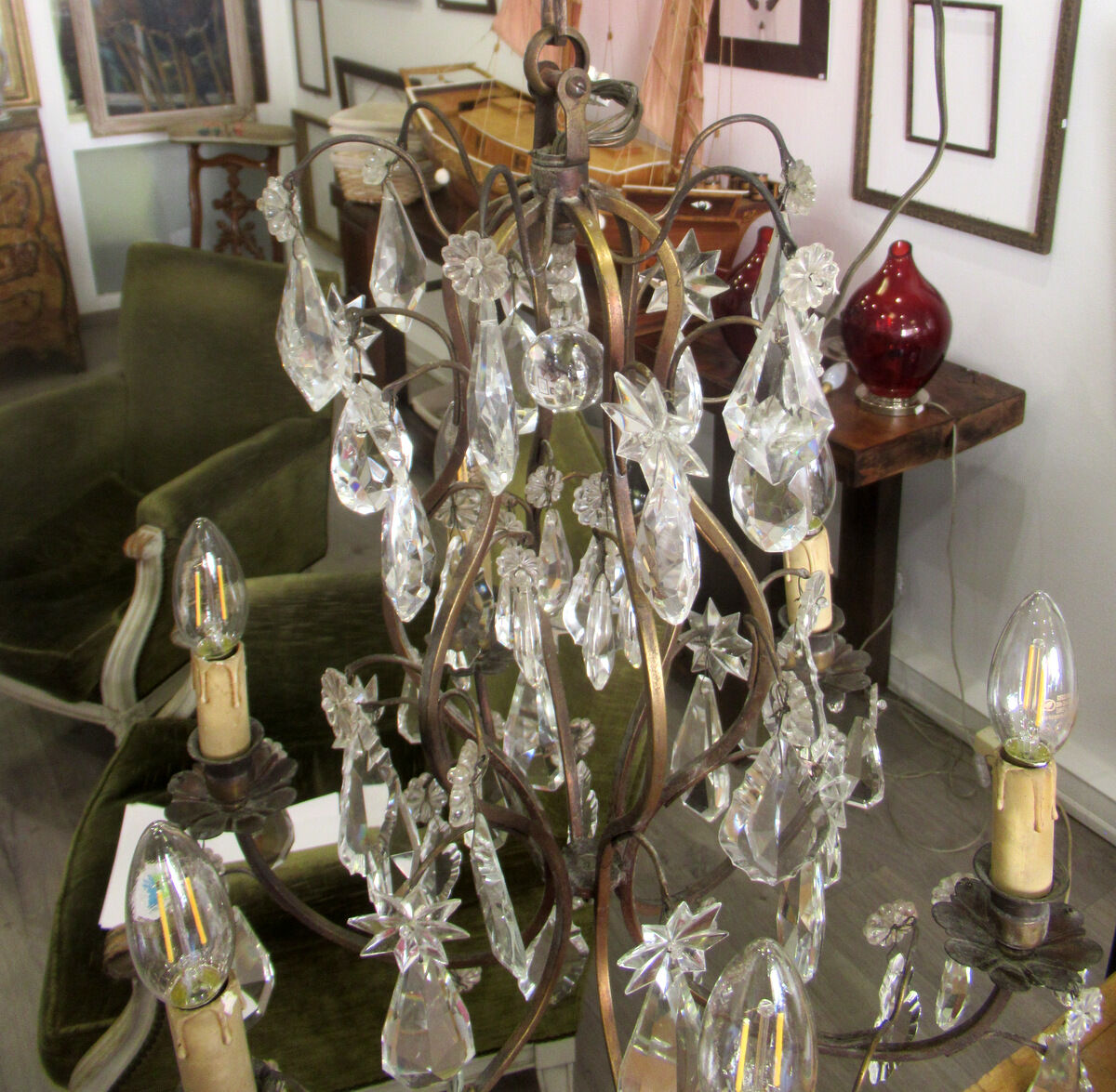 Chandelier with tassels