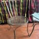 Chaise de jardin en fer peint XIXe
