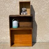 Vintage oak geometric drawer floor