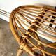 Rattan stool, 1960s-1970s