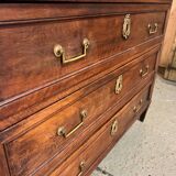 Louis XVI chest of drawers in grey marble