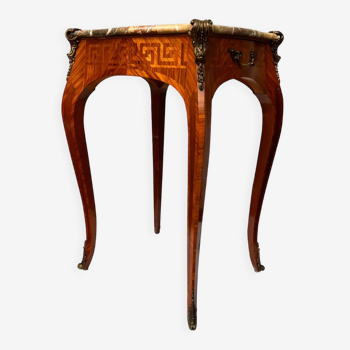 Coffee table in greek marquetry style louis xv