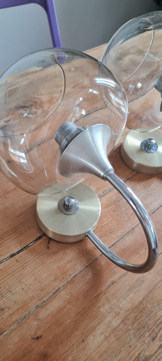 Pair of sciolari wall lights 1970