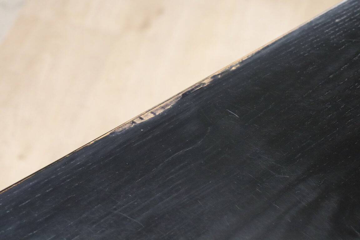 Vintage Simat edition desk in blackened wood, 1980