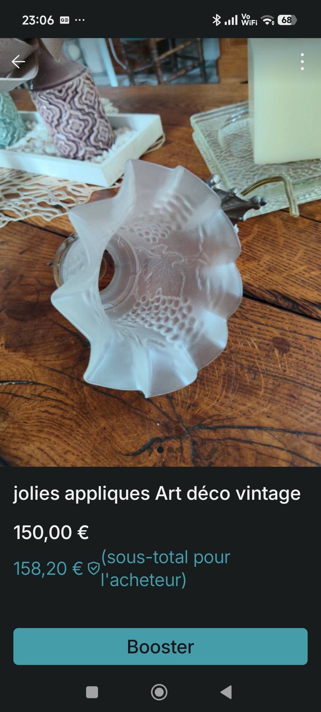 Appliques vintage tulipe