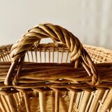 Large vintage wicker basket