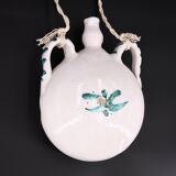 White ceramic wall gourd vase, vallauris
