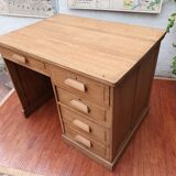 Solid oak desk counter