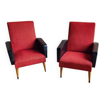 Pair of 50s armchairs