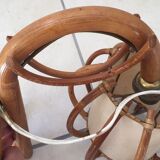 Wall lamp in rattan from the 50