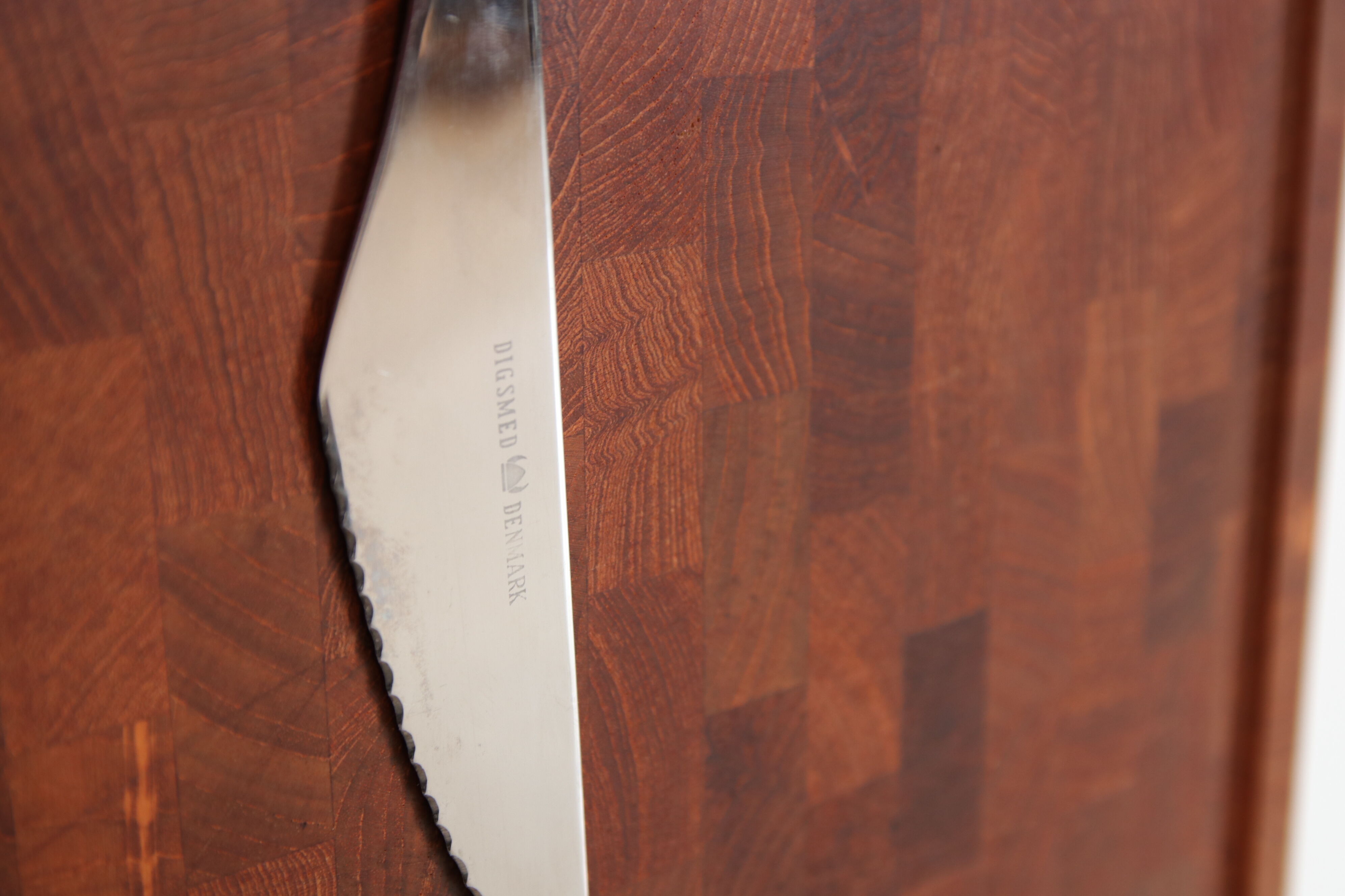 Danish cutting board and cutlery by Jens Quistgaard for Digsmed