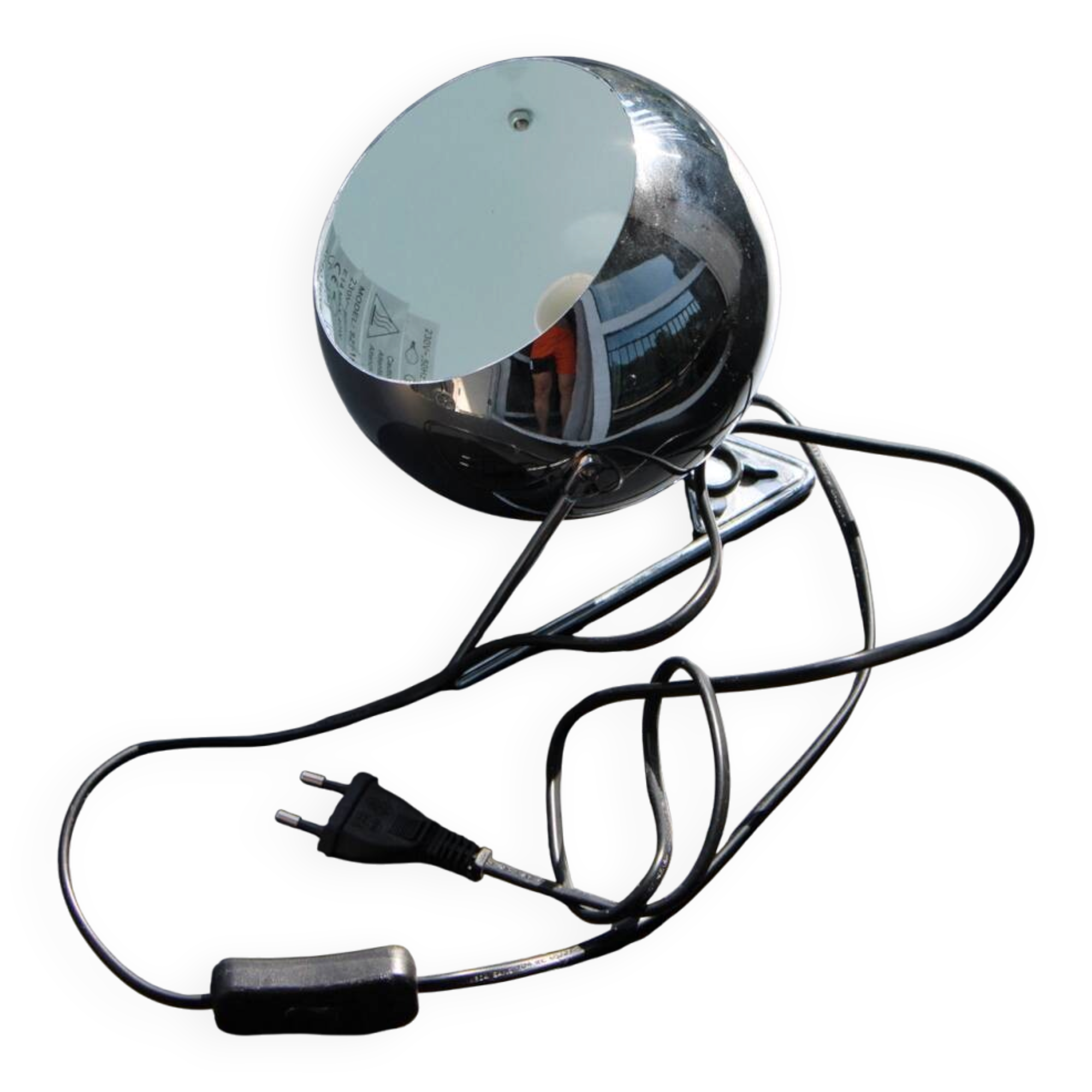 Eyeball Chrome Lamp - Space Age design