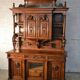 Troubadour style walnut dining room sideboard