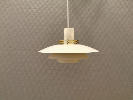 Danish design hanging lamp, from the 80s, produced by Top-Lamper