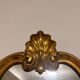 Antique Oval Wall Mirror Gold Louis XV Style Rocaille Rococo