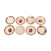 Assiettes creuses dépareillées années 30