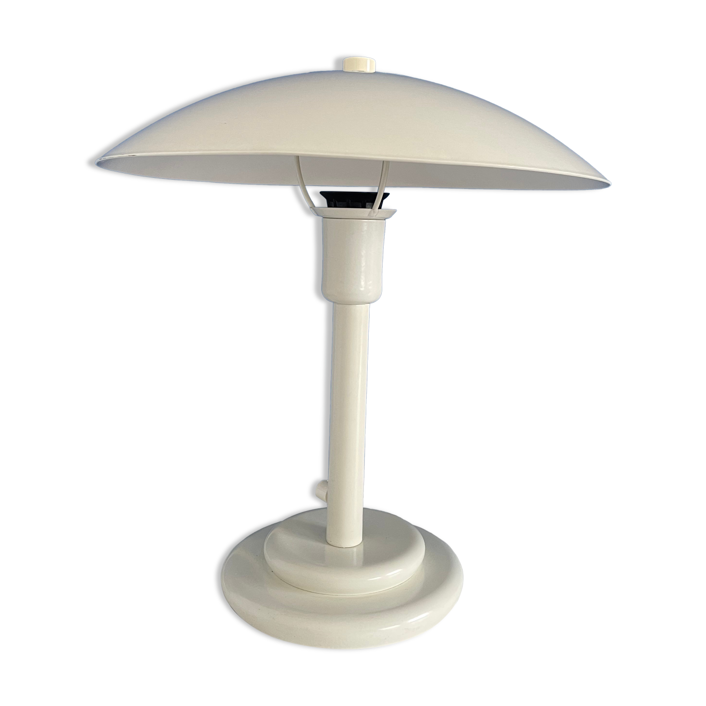 Lamp aluminor white beige dome / mushroom