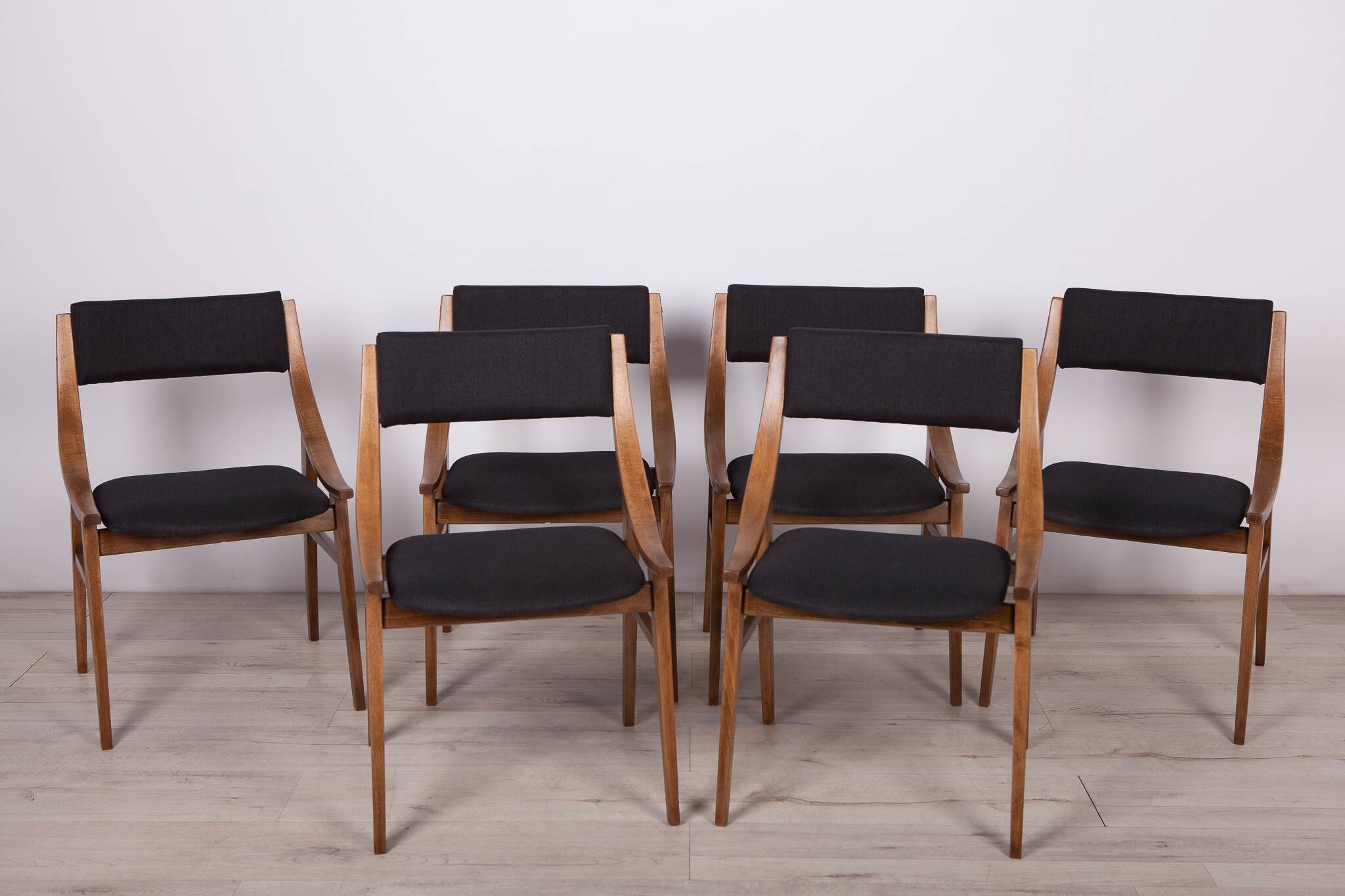 Polish Ski Jumper Chairs from Zamojska, 1970s, Set of 6