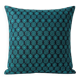 Housse de coussin Kachin bleu et turquoise (RIDA)