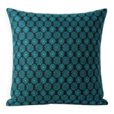 Kachin blue and turquoise cushion cover (RIDA)