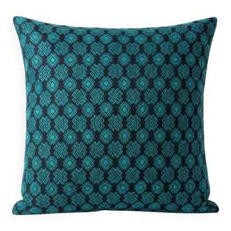 Kachin blue and turquoise cushion cover (RIDA)