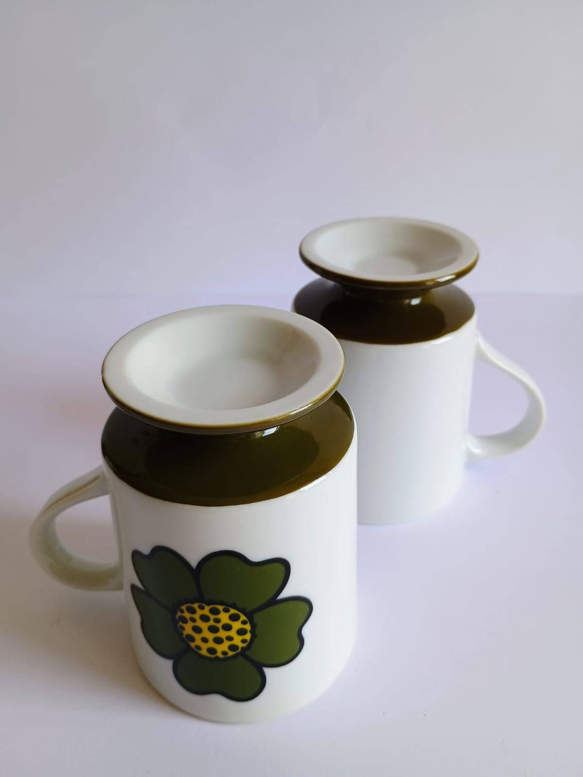 Two seventies flower mazagrans from the 70s