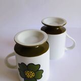Two seventies flower mazagrans from the 70s