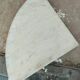 Antique Louis XVI style corner unit with marble top