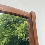 Rectangular wooden mirror