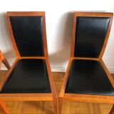 4 scandinavian leather chairs from Tranekær