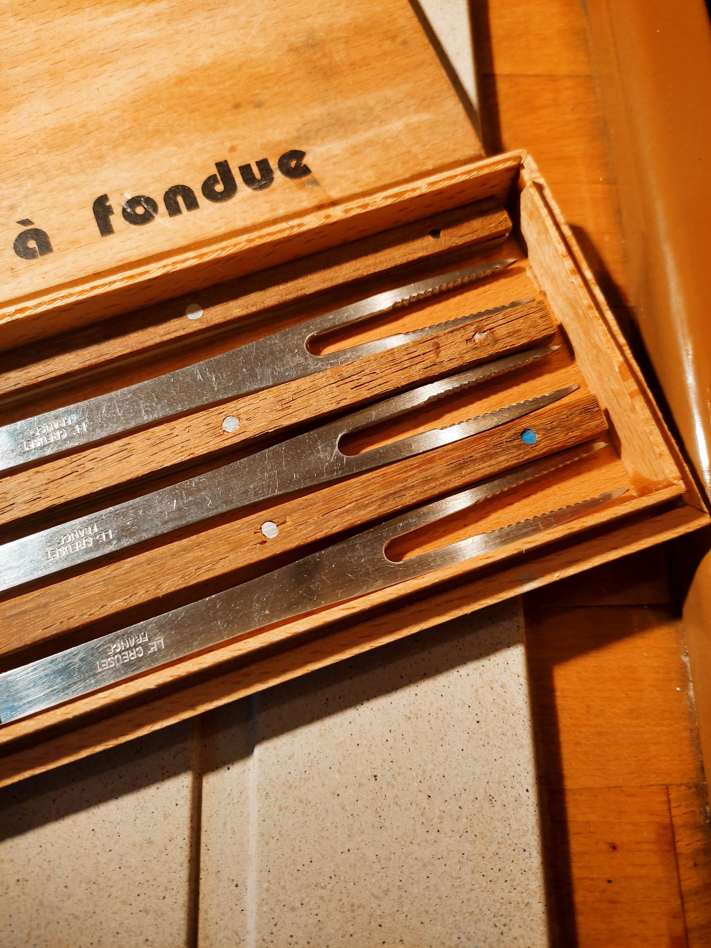 Fondue forks le Creuset