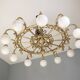 Decorative brass chandelier, 1980s