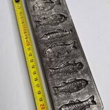 Old chocolate mold, fish shapes, 22 cm